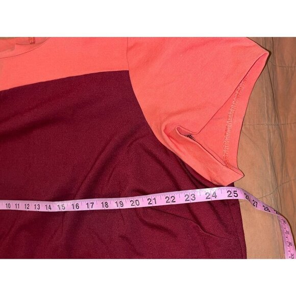 NWT Talbots Maroon Coral Short Sleeve Back Zipper Sheath Dress Women's Plus Size - Picture 7 of 10